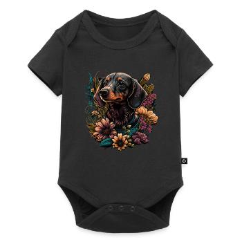 Teckel - Body à manches courtes Premium Bébé - noir - Devant