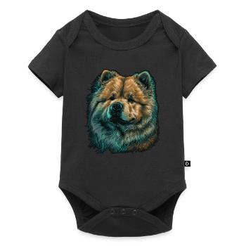 Chow Chow - Baby Premium Kurzarmbody - Schwarz - Vorne