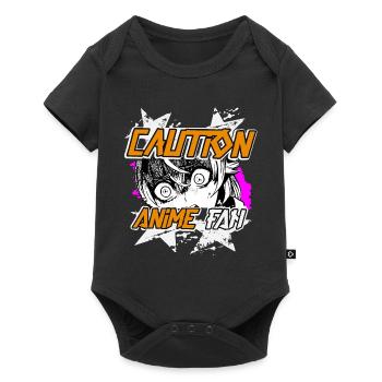 Japanese Anime Manga Girl Streetwear - Baby Premium short-sleeve bodysuit - black - Front