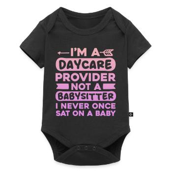 Je suis un fournisseur de services de garde et non une gardienne d’enfants - Garderie - Body à manches courtes Premium Bébé - noir - Devant