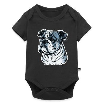 Grumpy English Bulldog - Body à manches courtes Premium Bébé - noir - Devant