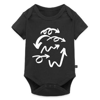 White Arrows - Body à manches courtes Premium Bébé - noir - Devant