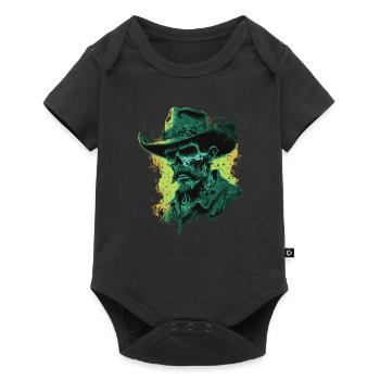 Untoter Cowboy - Baby Premium Kurzarmbody - Schwarz - Vorne