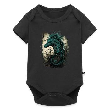 Crinchy Seahorse - Baby Premium short-sleeve bodysuit - black - Front