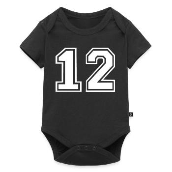 12 - Baby Premium short-sleeve bodysuit - black - Front