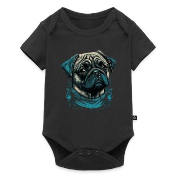 Petit Carlin - Body à manches courtes Premium Bébé - noir - Devant