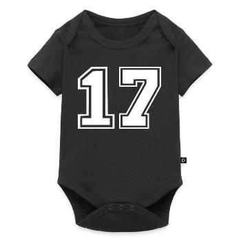 17 - Baby Premium Kurzarmbody - Schwarz - Vorne