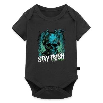 Zombie Disc Jockey - Baby Premium short-sleeve bodysuit - black - Front