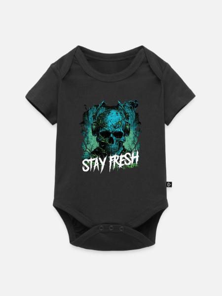Zombie Disc Jockey - Baby Premium Kurzarmbody - Schwarz