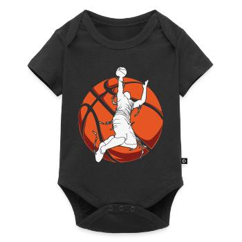 Basketball Basketball Player - Baby Premium short-sleeve bodysuit - black - Front