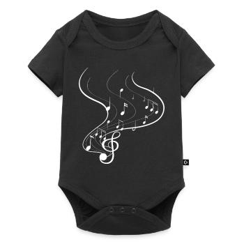 Dancing Dance Music - Baby Premium short-sleeve bodysuit - black - Front