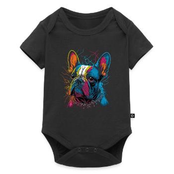 Bouledogue français - Body à manches courtes Premium Bébé - noir - Devant