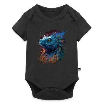 Murmure du dragon - Body à manches courtes Premium Bébé - noir - Devant