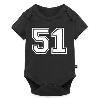51 - Baby Premium short-sleeve bodysuit - black - Front