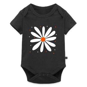 Marguerite Flower Blossom Daisy Floral Floral - Baby Premium short-sleeve bodysuit - black - Front