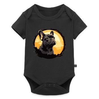 Bouledogue français - Body à manches courtes Premium Bébé - noir - Devant