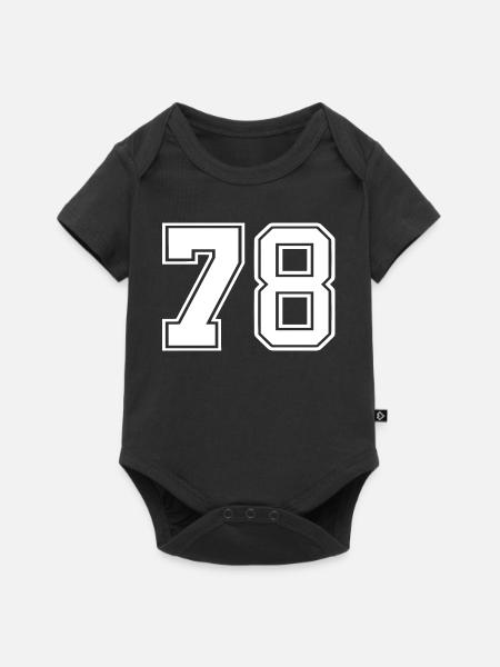 78 - Baby Premium Kurzarmbody - Schwarz