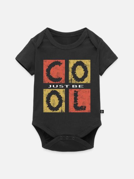 Sei einfach cool, sei cool - Baby Premium Kurzarmbody - Schwarz