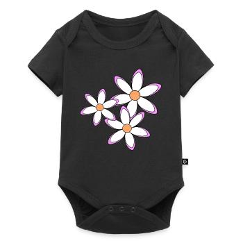Daisies Daisies Flower Vine Flower Floral - Baby Premium short-sleeve bodysuit - black - Front