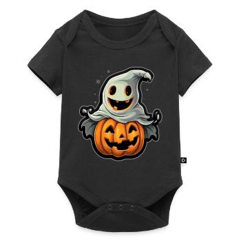 Design d’Halloween effrayant pour la prochaine fête - Body à manches courtes Premium Bébé - noir - Devant
