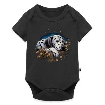 Dalmatien endormi - Body à manches courtes Premium Bébé - noir - Devant