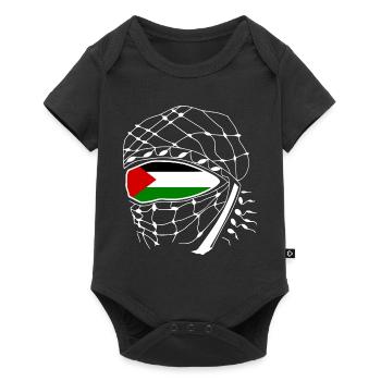 Free palestine Kufiya - Baby Premium short-sleeve bodysuit - black - Front