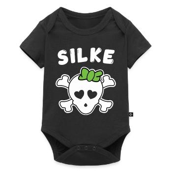Pirate Silke Design for girls and women - Baby Premium short-sleeve bodysuit - black - Front