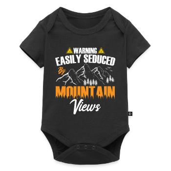 Warning: Easily Seduced by Mountain Views. - Baby Premium short-sleeve bodysuit - black - Front