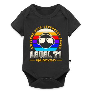 Level 71 - Baby Premium short-sleeve bodysuit - black - Front