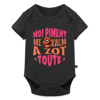"I chilli I calm you all down (v2) - Baby Premium short-sleeve bodysuit - black - Front
