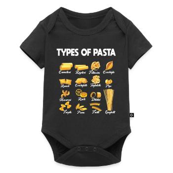 Types Of Pasta From A To Z, Pasta Breeds List 2024 - Baby Premium short-sleeve bodysuit - black - Front
