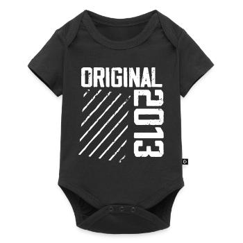 Original 2013 11th Anniversary Retro Gift - Baby Premium short-sleeve bodysuit - black - Front