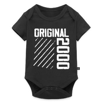 Original 2000 24e Anniversaire Cadeau Retro - Body à manches courtes Premium Bébé - noir - Devant