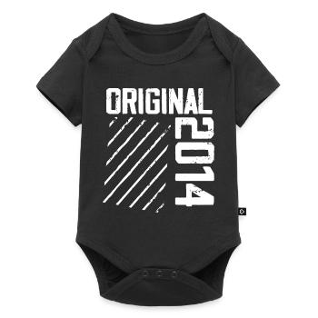 Original 2014 10th Anniversary Retro Gift - Baby Premium short-sleeve bodysuit - black - Front