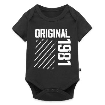 Original 1981 43e Anniversaire Cadeau Retro - Body à manches courtes Premium Bébé - noir - Devant