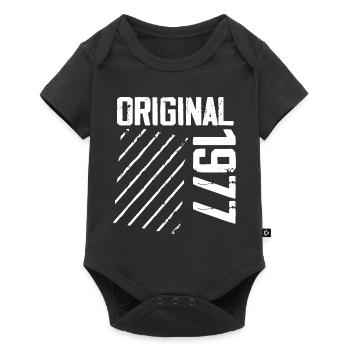 Original 1977 47th Birthday Retro Gift - Baby Premium short-sleeve bodysuit - black - Front