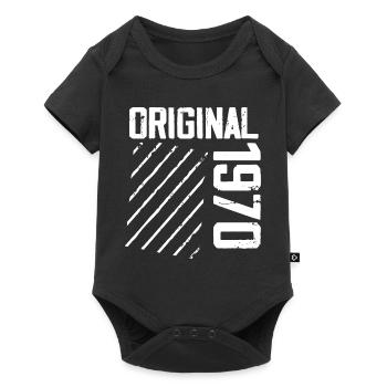 Original 1970 54e Anniversaire Cadeau Retro - Body à manches courtes Premium Bébé - noir - Devant
