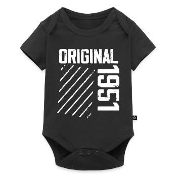Original 1951 73rd Birthday Retro Gift - Baby Premium short-sleeve bodysuit - black - Front