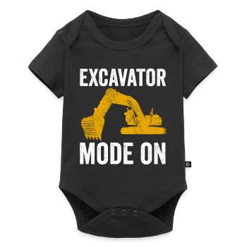 Conducteur d’excavatrice Ouvrier de la construction Excavatrice - Body à manches courtes Premium Bébé - noir - Devant