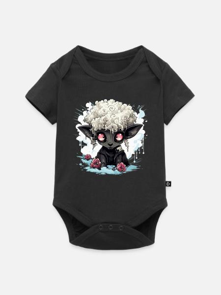 Schwarzes Schaf - Baby Premium Kurzarmbody - Schwarz