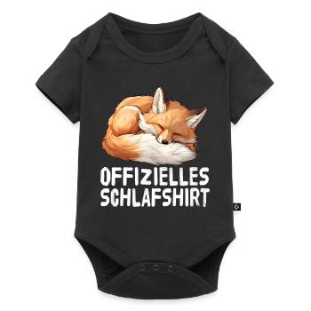 Official Sleep Shirt Fox - Baby Premium short-sleeve bodysuit - black - Front