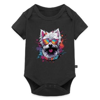 Cool West Highland White Terrier - Baby Premium short-sleeve bodysuit - black - Front