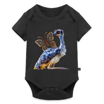 Emu - Baby Premium short-sleeve bodysuit - black - Front