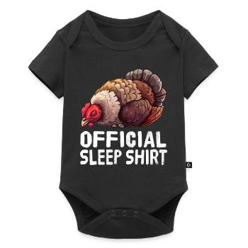 Chemise de nuit officielle Turquie - Body à manches courtes Premium Bébé - noir - Devant