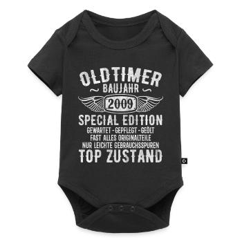 2009 Jahrgang Geburtstag Vintage Retro Geschenk - Baby Premium Kurzarmbody - Schwarz - Vorne