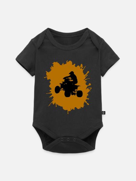 quad driver klecks - Baby Premium Kurzarmbody - Schwarz
