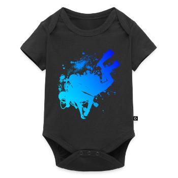 Free Dive Women's Men's Diving Diving Scuba Diving - Baby Premium short-sleeve bodysuit - black - Front