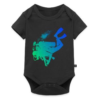 Plongée sous-marine Plongée sous-marine Plongeur Plongeur Libre - Body à manches courtes Premium Bébé - noir - Devant