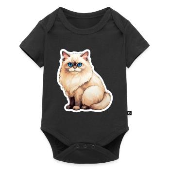 Chat Ragdoll - Body à manches courtes Premium Bébé - noir - Devant
