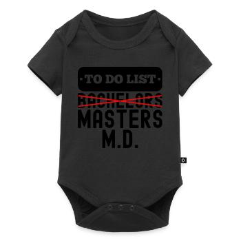 To Do List Bachelors Masters Degree Graduation - Baby Premium short-sleeve bodysuit - black - Front